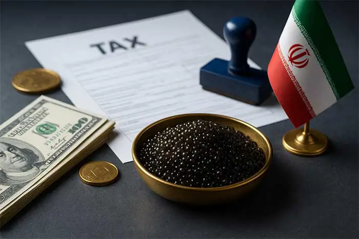 مالیات فروش خاویار